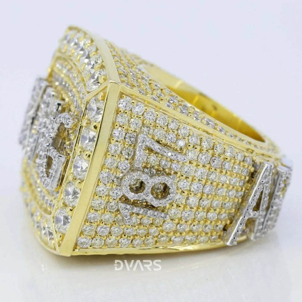 Men's Custom Letter KING Bust Ring Iced 925 Silver Moissanite Brilliant Cut VVS Hip-hop Wedding Jewelry Parties Rapper Gift Gold