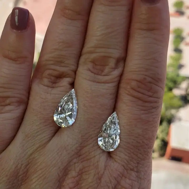 Pear Shape Loose CVD Diamond Wholesale High Quality IGI D Color Lab Grown Excellent Cut Filled Jewelry Making FedEx Express