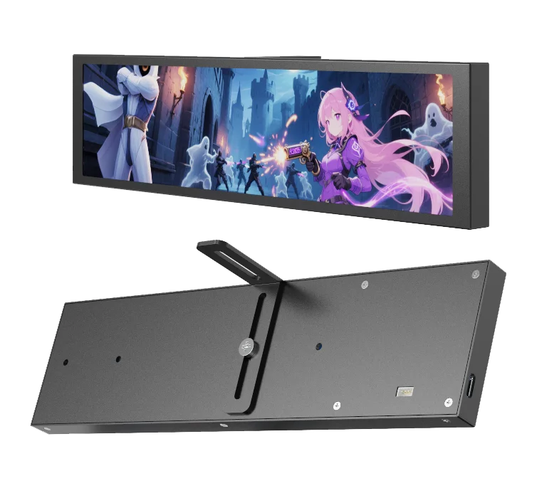 9.2 Inch PC Case Secondary Monitor USB Type-C IPS Sub Display CPU GPU Temperature Data Monitor For Computer Case