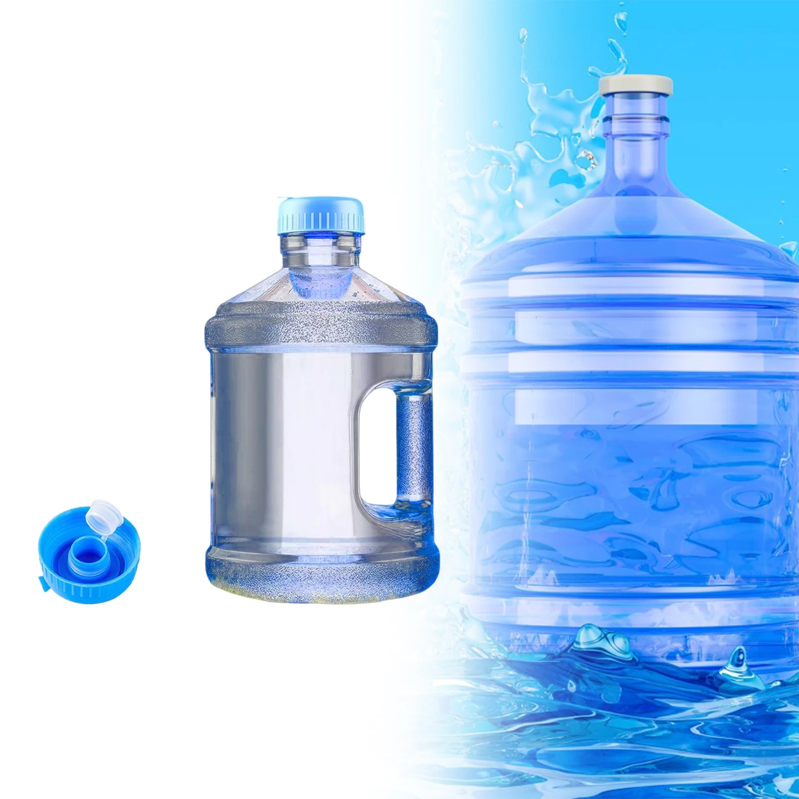 Water Dispenser Water Bottle Pure Water Barrel Round Water Storage Container,Reusable Water Storage Container With Handle