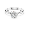 Harmonic Jewels 3ct Lab Grown Diamond Ring 925 Silver Wedding Band 4 Prong EF VS1-2 Custom Fine Jewelry