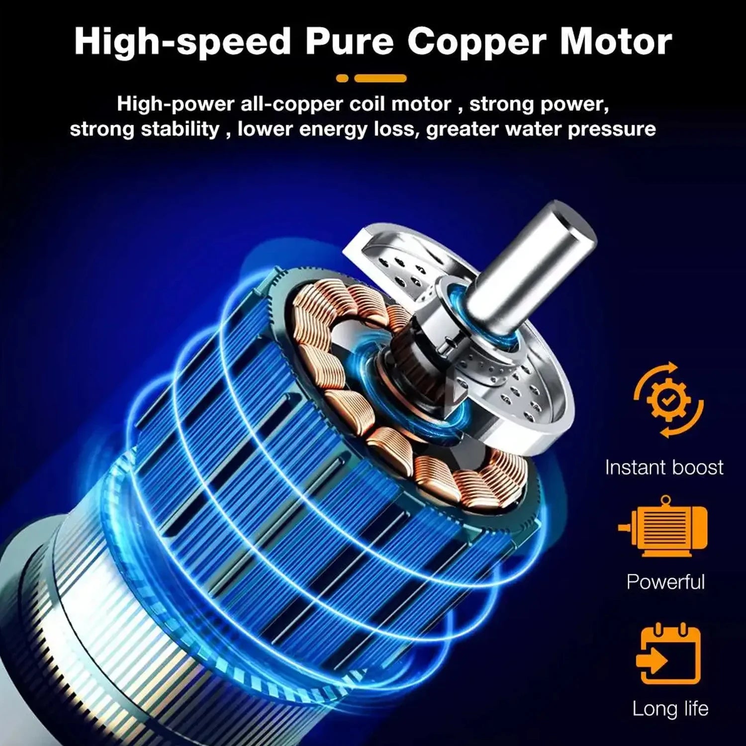 1500W 40-50 Bar Cordless High Pressure Cleaner Washer Spray Water Gun Car Wash Pressure Water Cleaning Machine for Car Garden