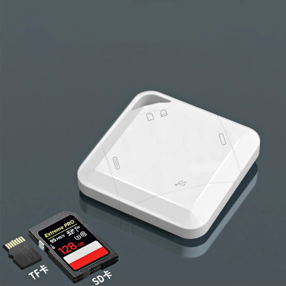 For 4-in-1 External Card Reader with USB and USB-C for Interfaces Supports SD and TF Cards