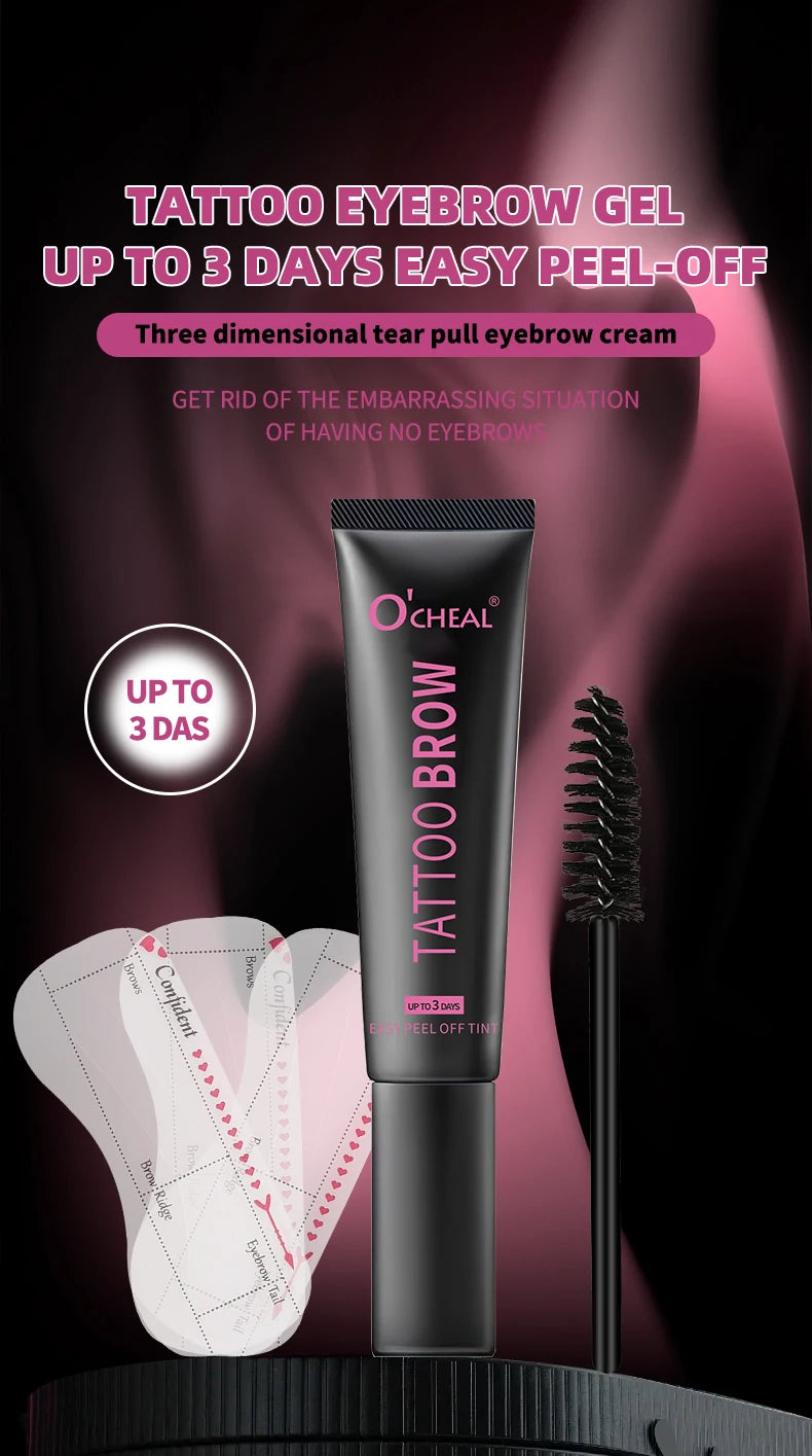 Ocheal  Eyebrow Dye Tint Fast Gel Eyelash Kit Eyebrows Tint Dye Makeup Waterproof Long Lasting Eyebrow Cream