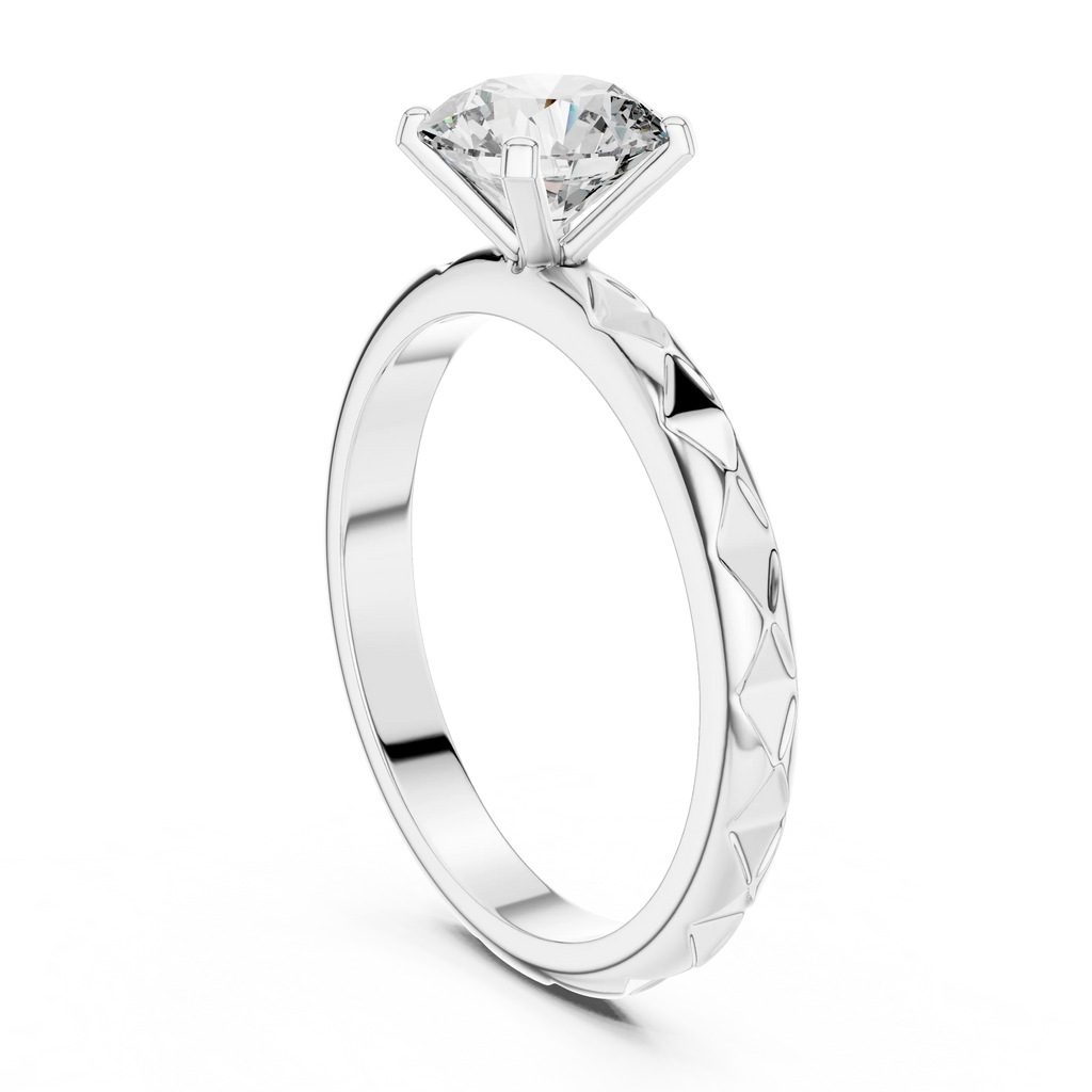 Harmonic Jewels 3ct Lab Grown Diamond Ring 925 Silver Wedding Band 4 Prong EF VS1-2 Custom Fine Jewelry