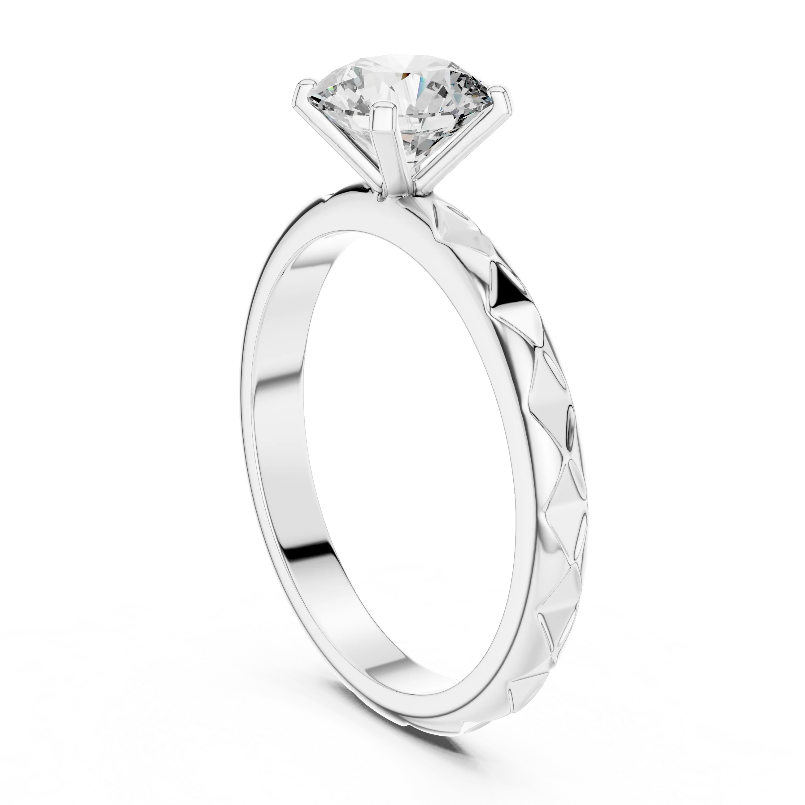 Harmonic Jewels 3ct Lab Grown Diamond Ring 925 Silver Wedding Band 4 Prong EF VS1-2 Custom Fine Jewelry