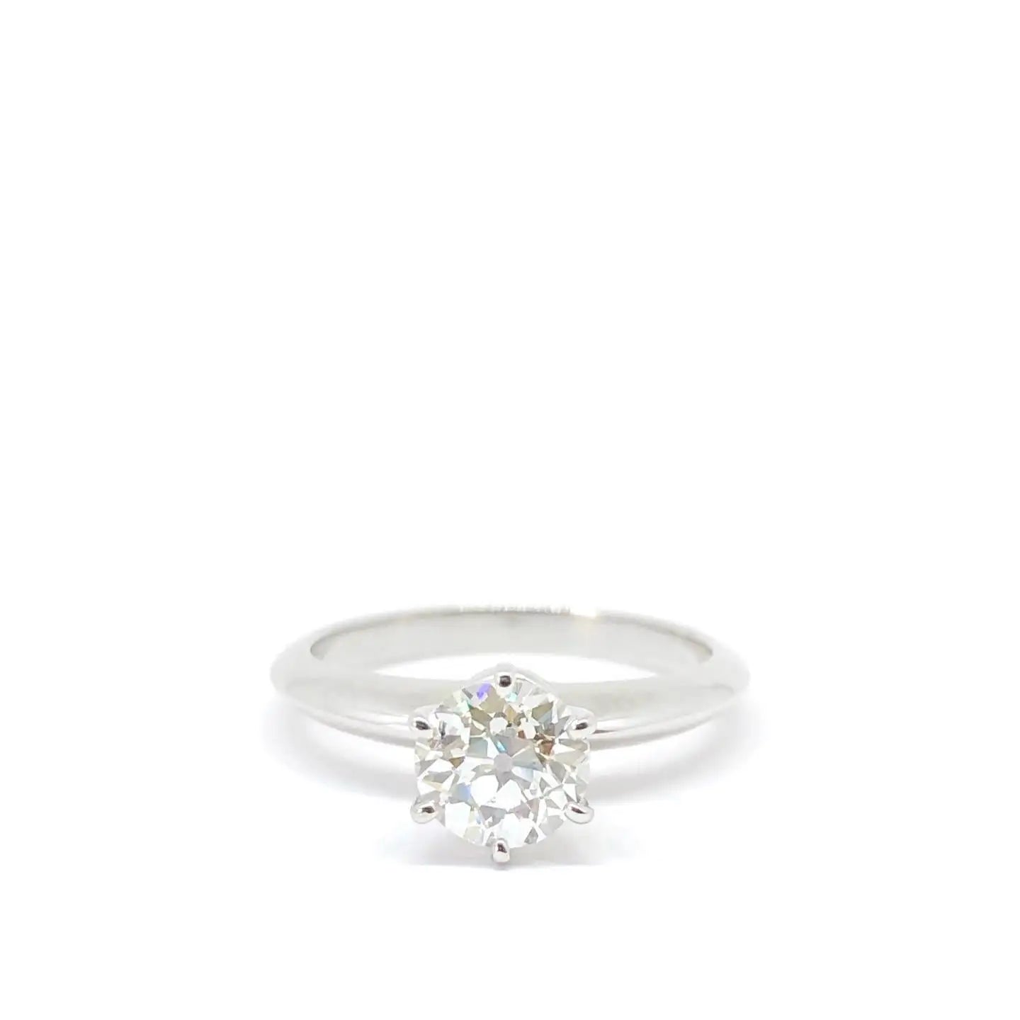 7mm Round Cut Moissanite Solitaire Engagement Ring | Classic Bridal Wedding Band | Fine Jewelry Custom Silver Gold OEM Wholesale