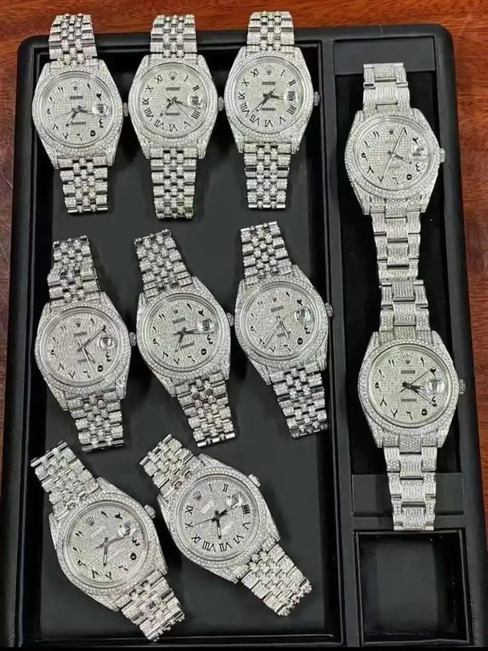 Full Diamond Moissanite Loose Gemstones High-Grade VVS Natural Watch for Men & Women Fine Watch