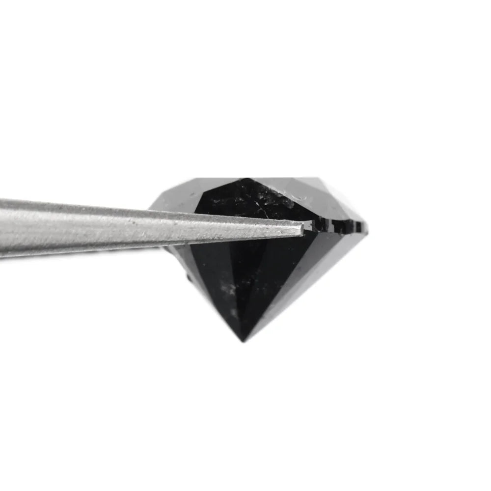 100% Genuine Round Jet Black Loose Diamonds for Making Fine Jewelry black Diamond Carat Direct from manufacture at low price