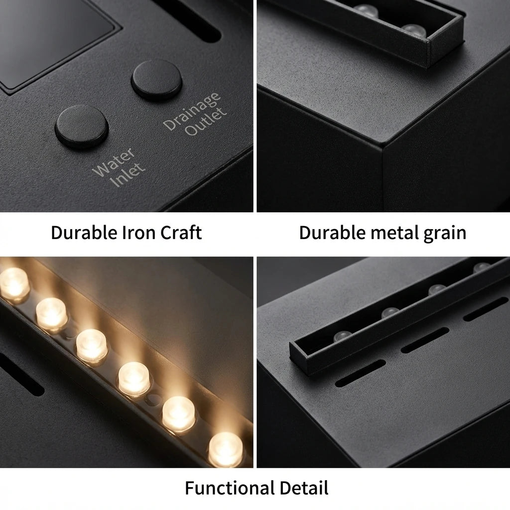 Water Electric Fireplace 3D Mist Fireplace Embedded Realistic Mist Flame Remote Control APP Interior Decoration Steam Fireplace