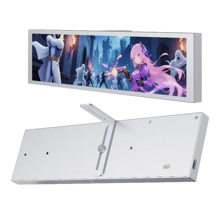 9.2 Inch PC Case Secondary Monitor USB Type-C IPS Sub Display CPU GPU Temperature Data Monitor For Computer Case