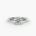 925 Silver Round Cut Moissanite Diamond Solitaire Ring Timeless Fine Jewelry Engagement Gift for Women Elegant Luxury