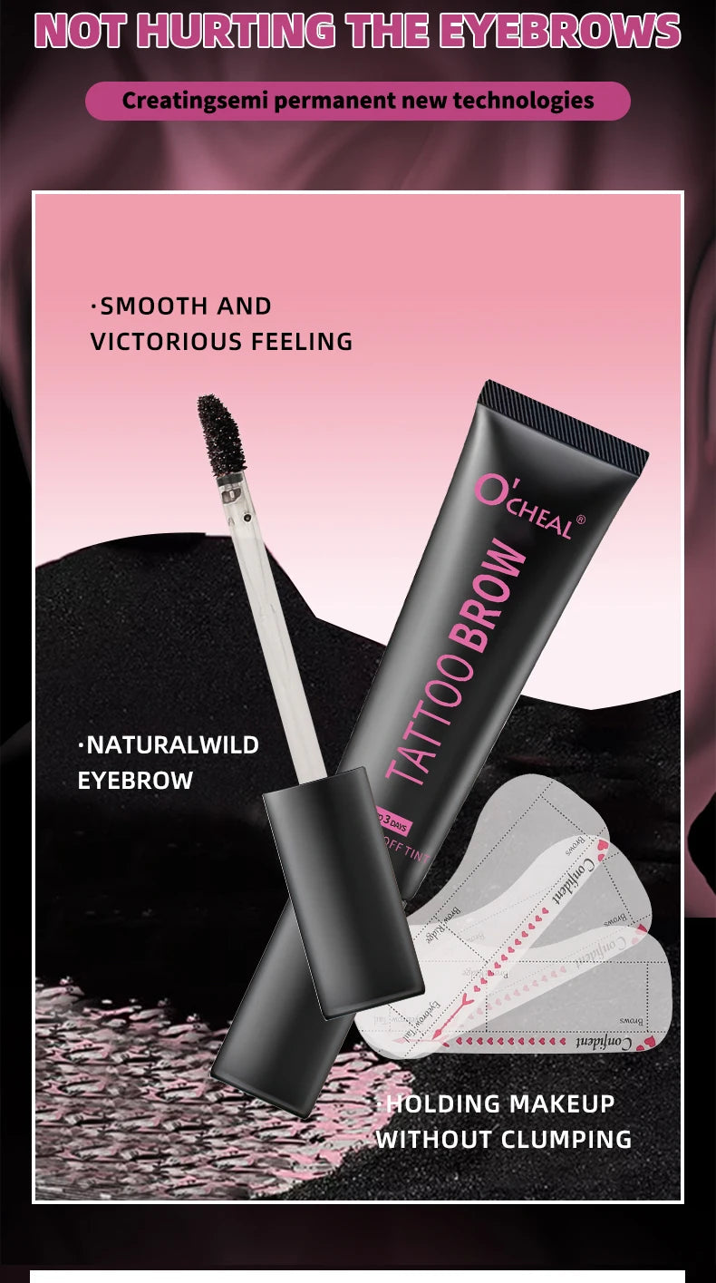 Ocheal  Eyebrow Dye Tint Fast Gel Eyelash Kit Eyebrows Tint Dye Makeup Waterproof Long Lasting Eyebrow Cream