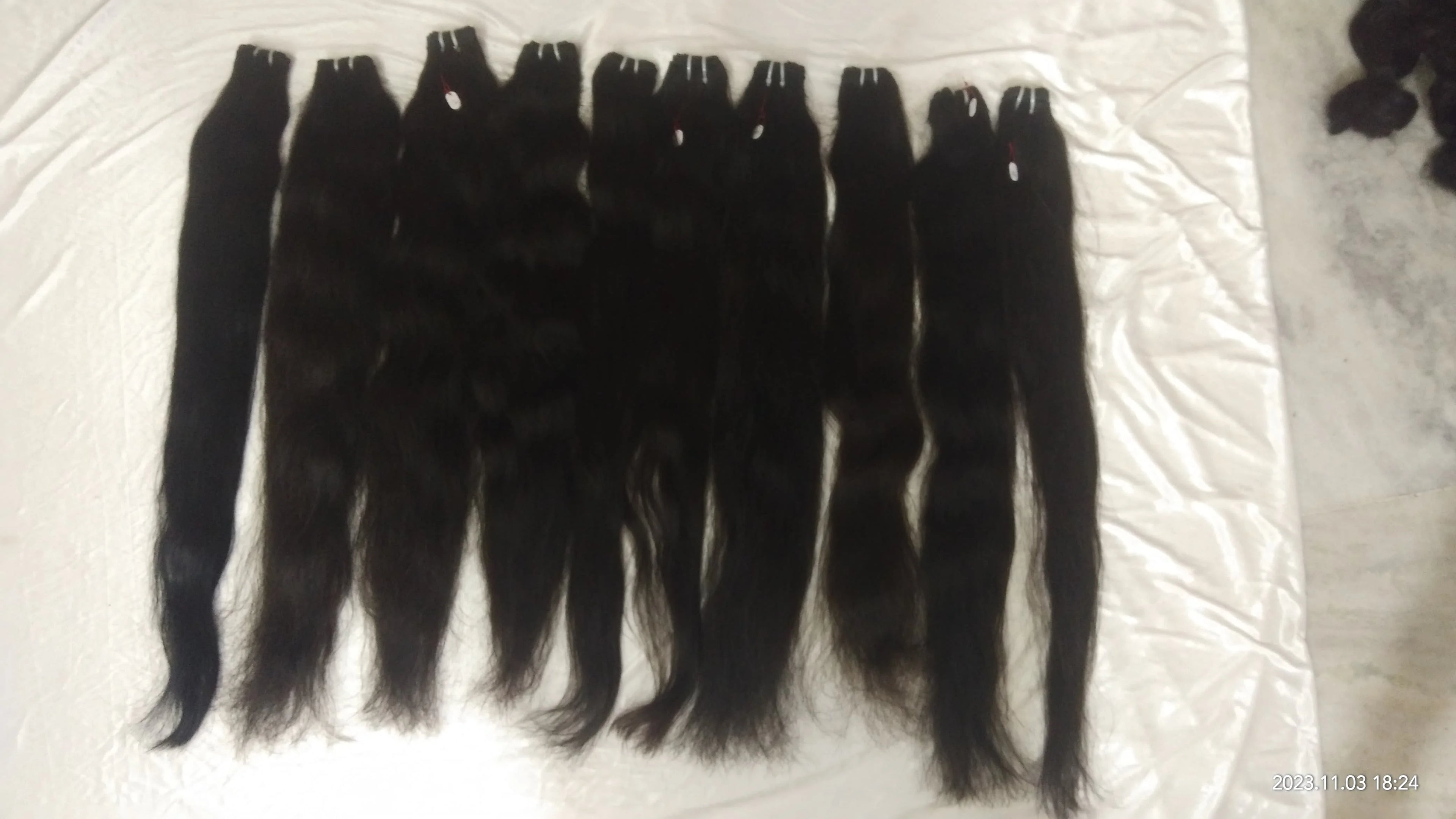 100% Raw unprocessed cuticle alaigned indian Remy human hair weaving from chennai. Natural wavy raw hair extension from chennai