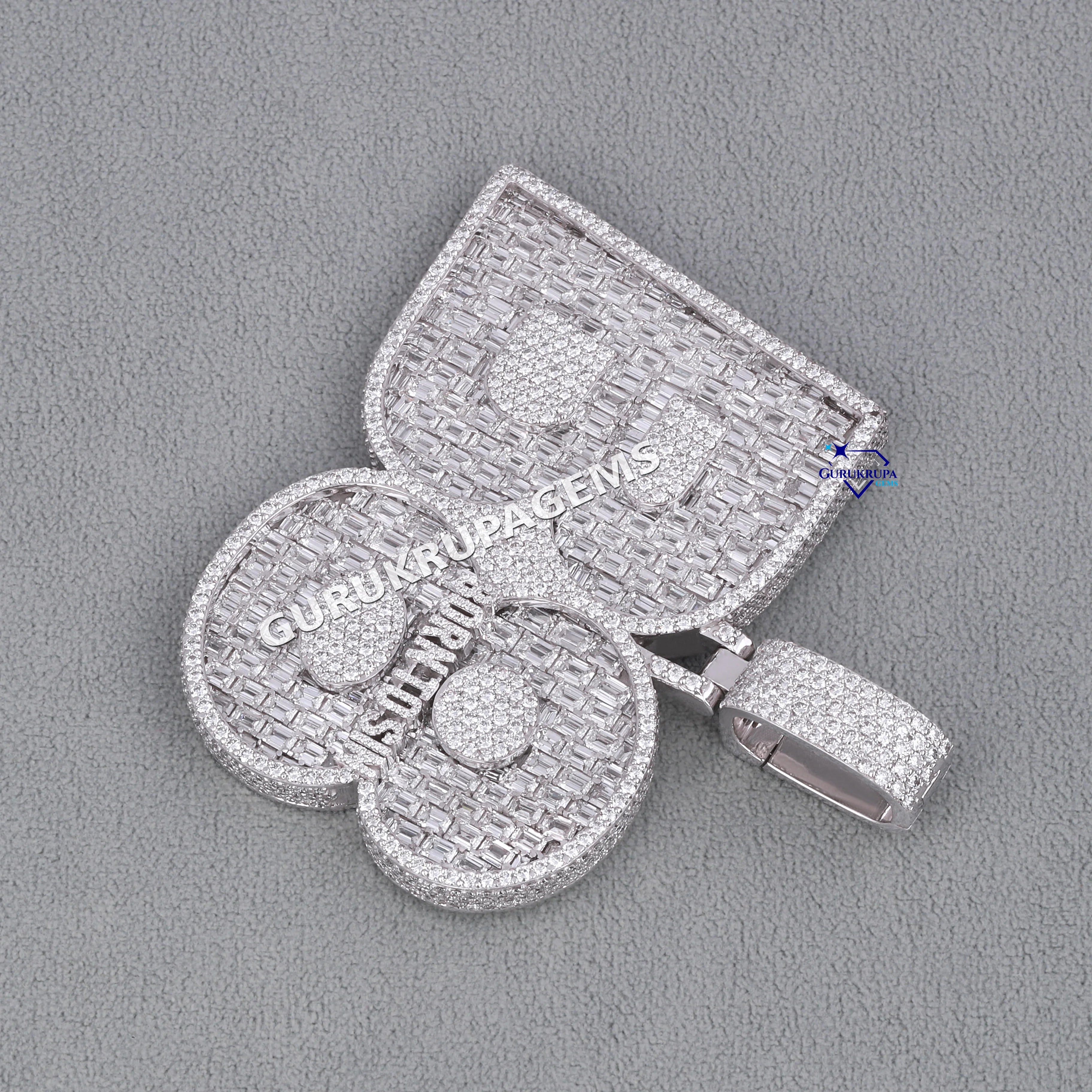 Personalized Custom Hip Hop Pendent 925 Sterling Silver Pendant Pass Tester VVS Moissanite Diamond Ice Out Letter Name Pendent