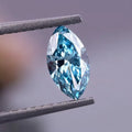 3ct Fancy Vivid Blue Marquise Shape CVD/HPHT Lab Grown Diamond VS Clarity IGI Certified Excellent Cut 10 Moh's Loose Diamond