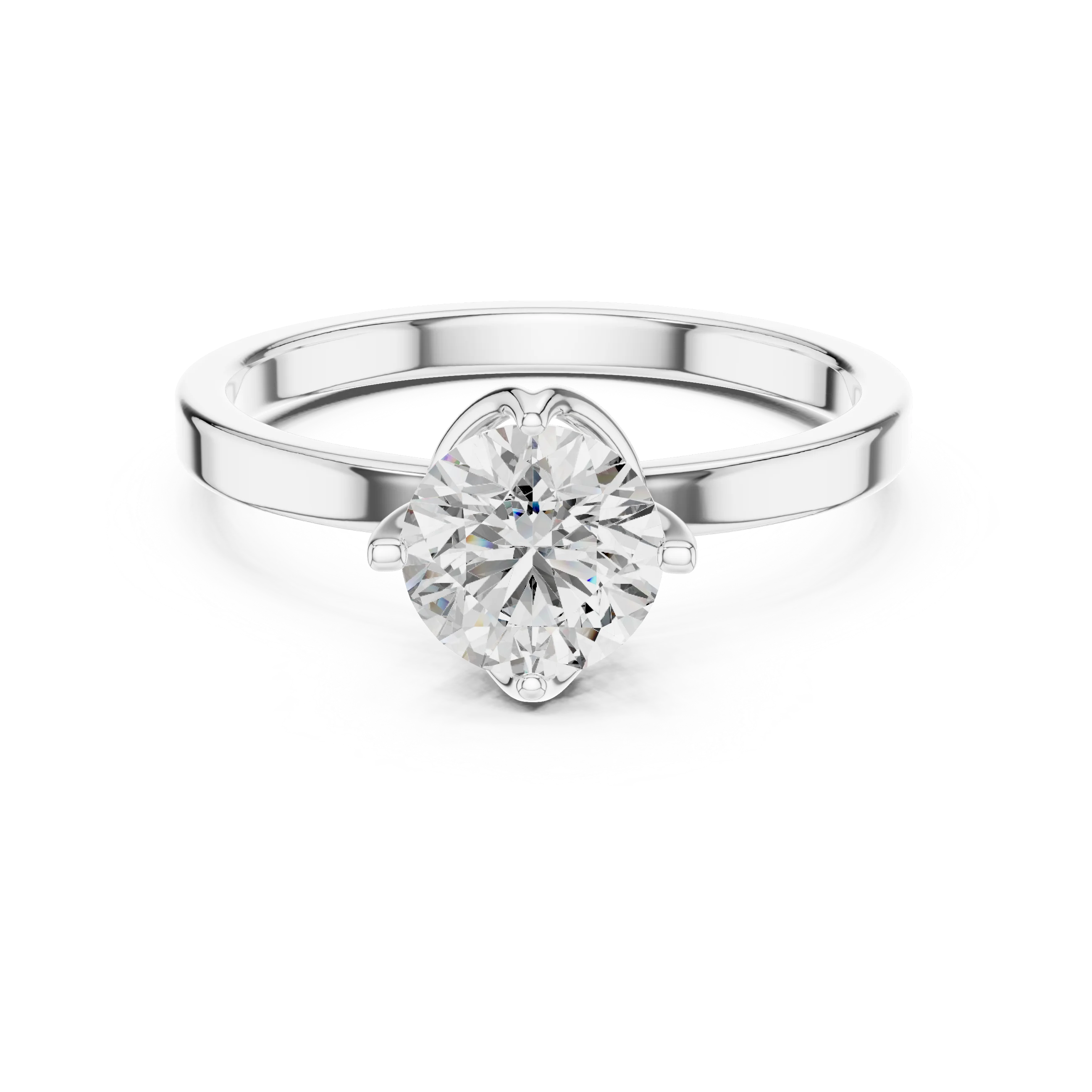 0.25ct Lab Grown Diamond Ring | 18K Gold Wedding Band | EF VS1-2 Grade | 4 Prong Design | Customizable Fine Jewellery Supplier