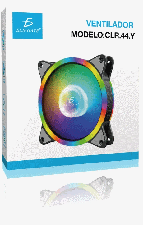 Quiet 120mm RGB LED Gamer CPU Fan with 4pin Connector 37.8CFM Airflow 1200 RPM Max Speed for Computer Case Heatsink