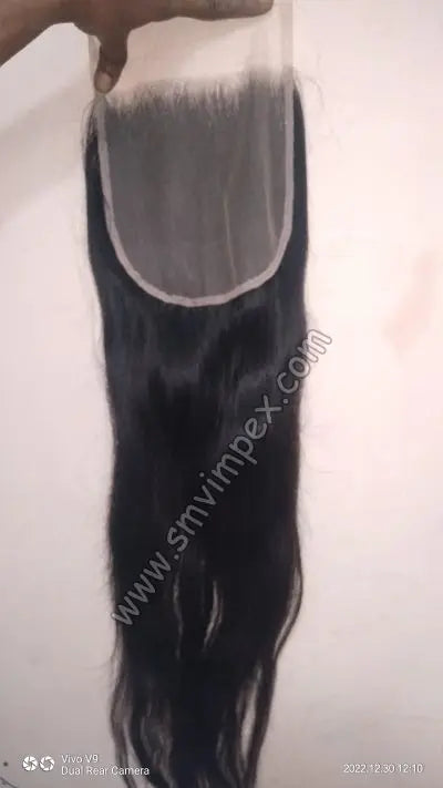 100% Unprocessed Cuticle Aligned Raw Virgin Remy Hair Closures 4X4-7X7 South Indian Temple 12a Grade