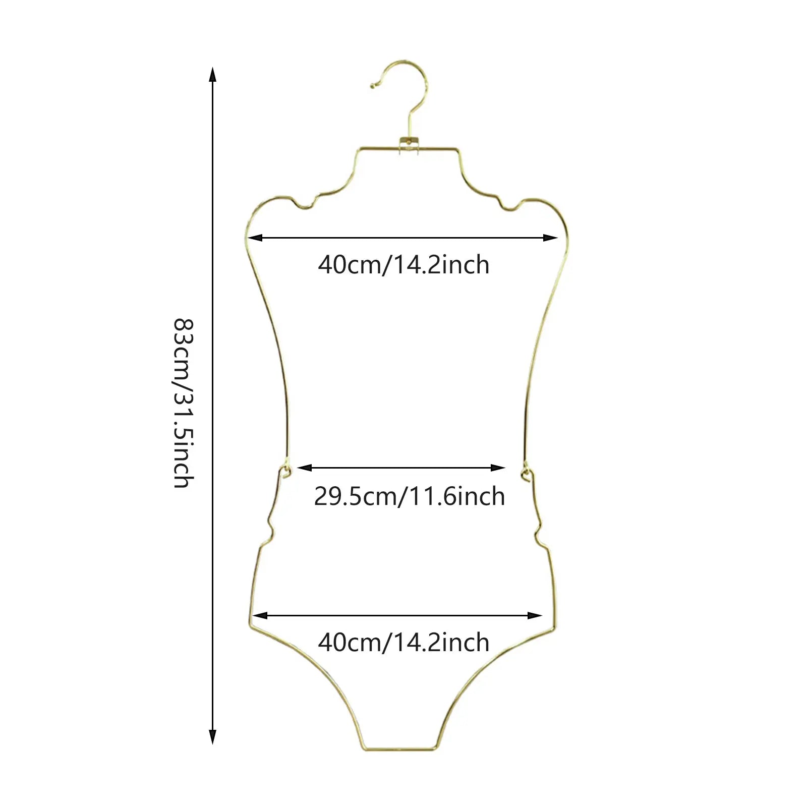 Body Shape Lingerie Hanger Foldable Durable Closet Organizer Swimsuit Hanger for Closet for Stores Boutiques Show Window Bedroom