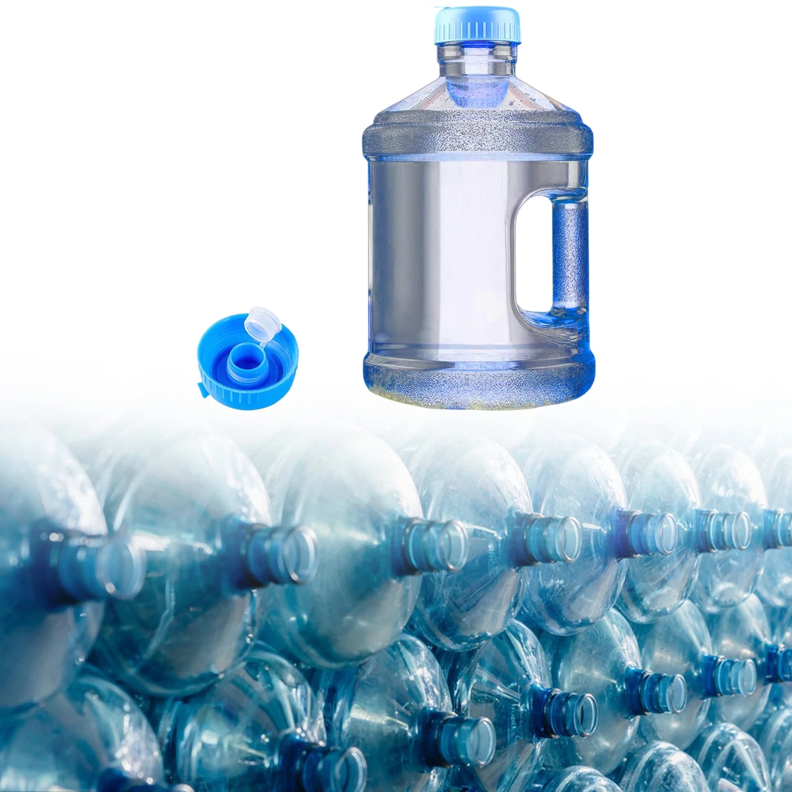 Water Dispenser Water Bottle Pure Water Barrel Round Water Storage Container,Reusable Water Storage Container With Handle