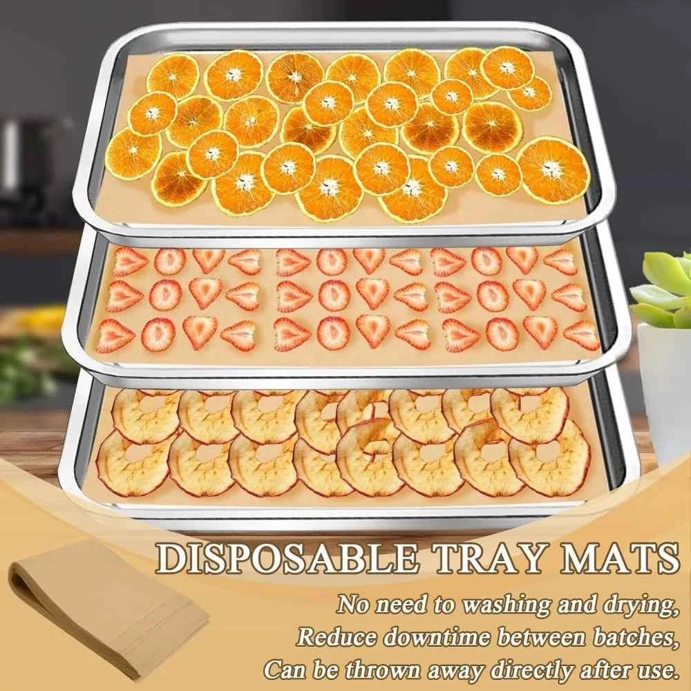 100Pcs Parchment Paper Baking Sheets Non-Stick Precut Baking Parchment Baking Paper Will Not Curl Burn Wax Paper