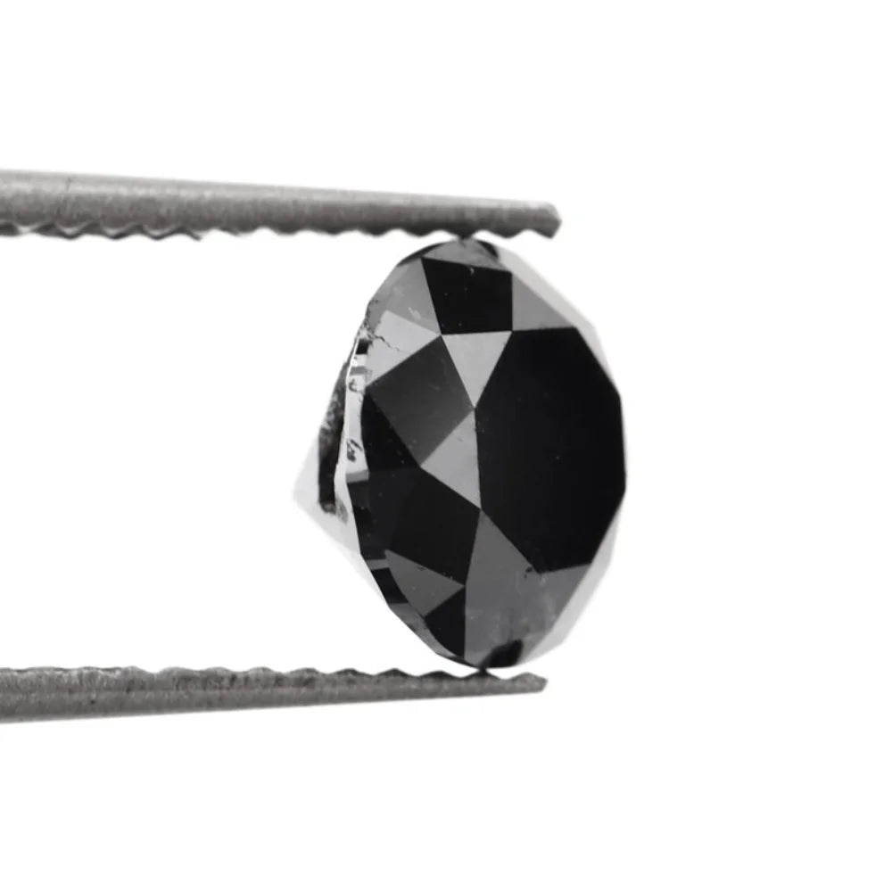 100% Genuine Round Jet Black Loose Diamonds for Making Fine Jewelry black Diamond Carat Direct from manufacture at low price