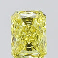 Gemver Diamond IGI Certified 2ct Fancy Vivid Yellow Radiant Cut Lab Grown Loose Diamond for Jewelry Making