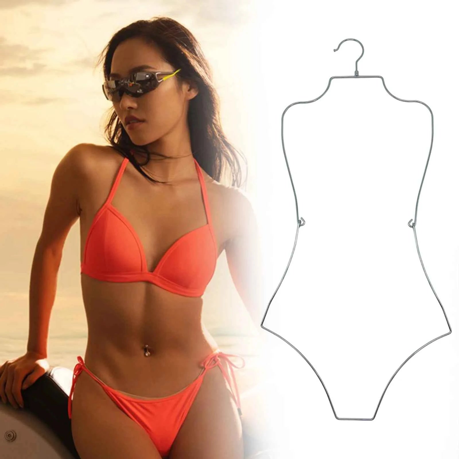 Body Shape Lingerie Hanger Foldable Durable Closet Organizer Swimsuit Hanger for Closet for Stores Boutiques Show Window Bedroom