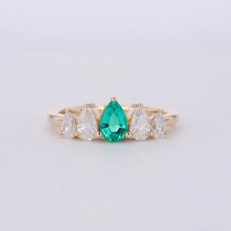 LAX DIORE JEWELS Luxury Brilliant Cut Cluster Zircon Women's Engagement Ring 18K Gold Plated 925 Silver Prong Setting Butterfly