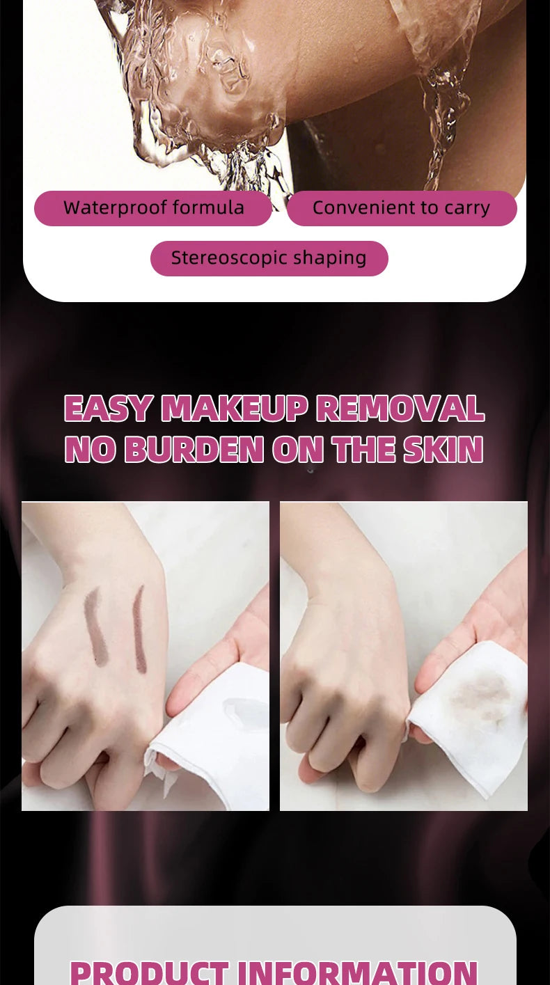 Ocheal  Eyebrow Dye Tint Fast Gel Eyelash Kit Eyebrows Tint Dye Makeup Waterproof Long Lasting Eyebrow Cream
