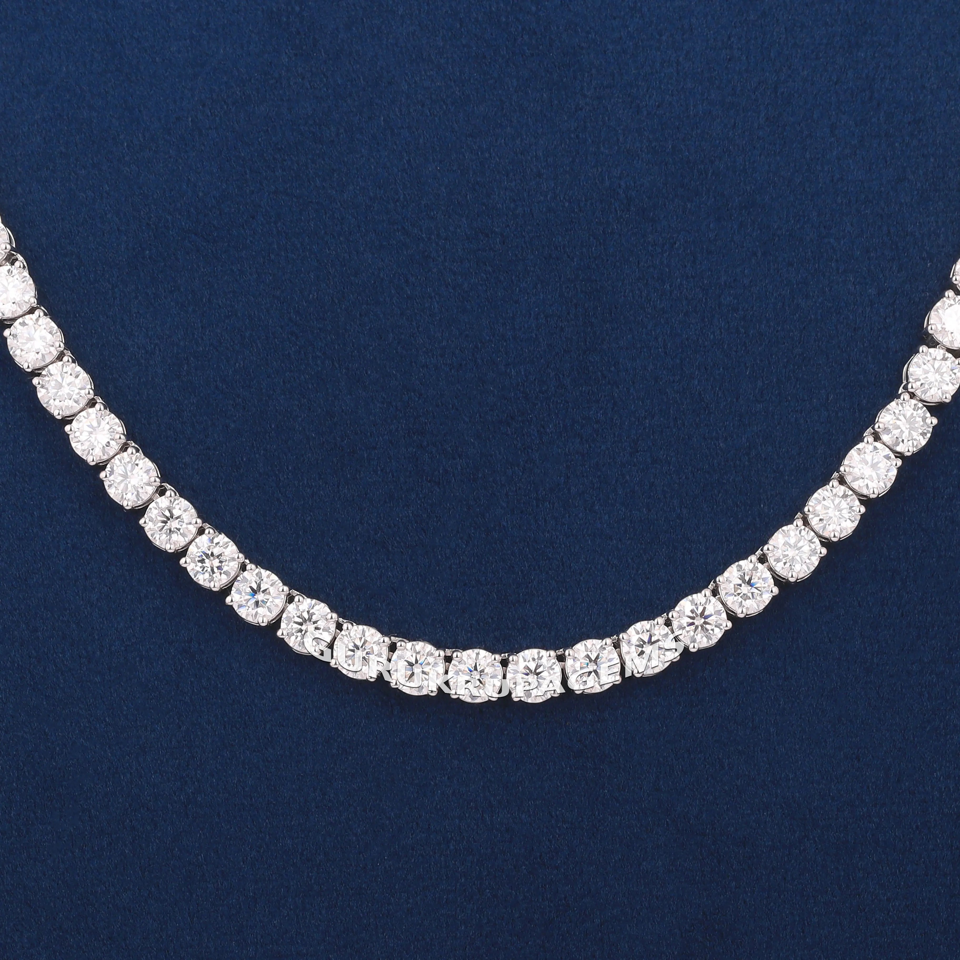 Popular Wholesale 925 Silver VVS Lab Grown Diamond Cuban Link Chain 4MM Width with High Quality Budget Friendly Jewelry