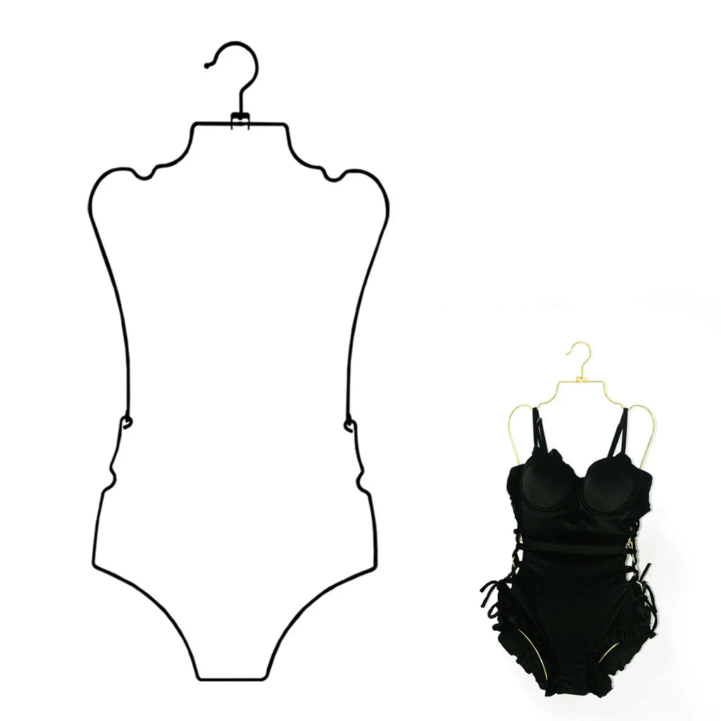 Body Shape Lingerie Hanger Foldable Durable Closet Organizer Swimsuit Hanger for Closet for Stores Boutiques Show Window Bedroom