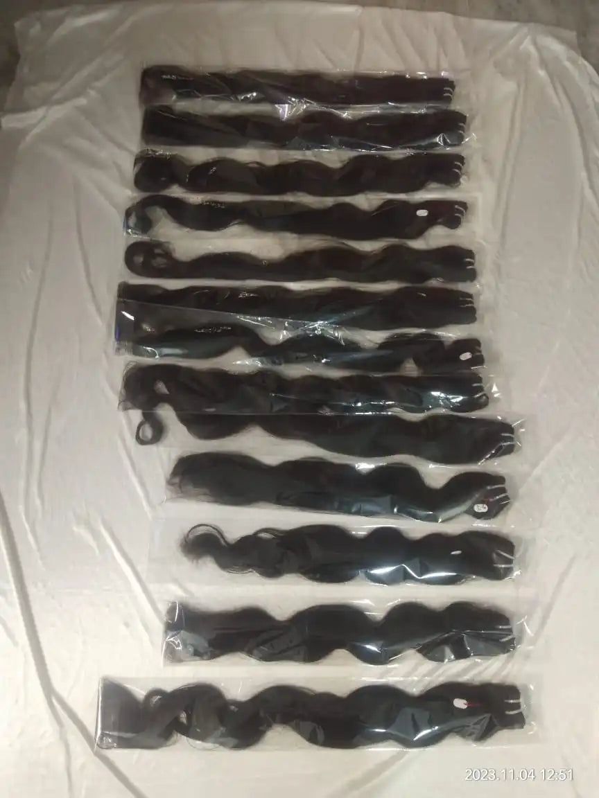 100% Raw unprocessed cuticle alaigned indian Remy human hair weaving from chennai. Natural wavy raw hair extension from chennai