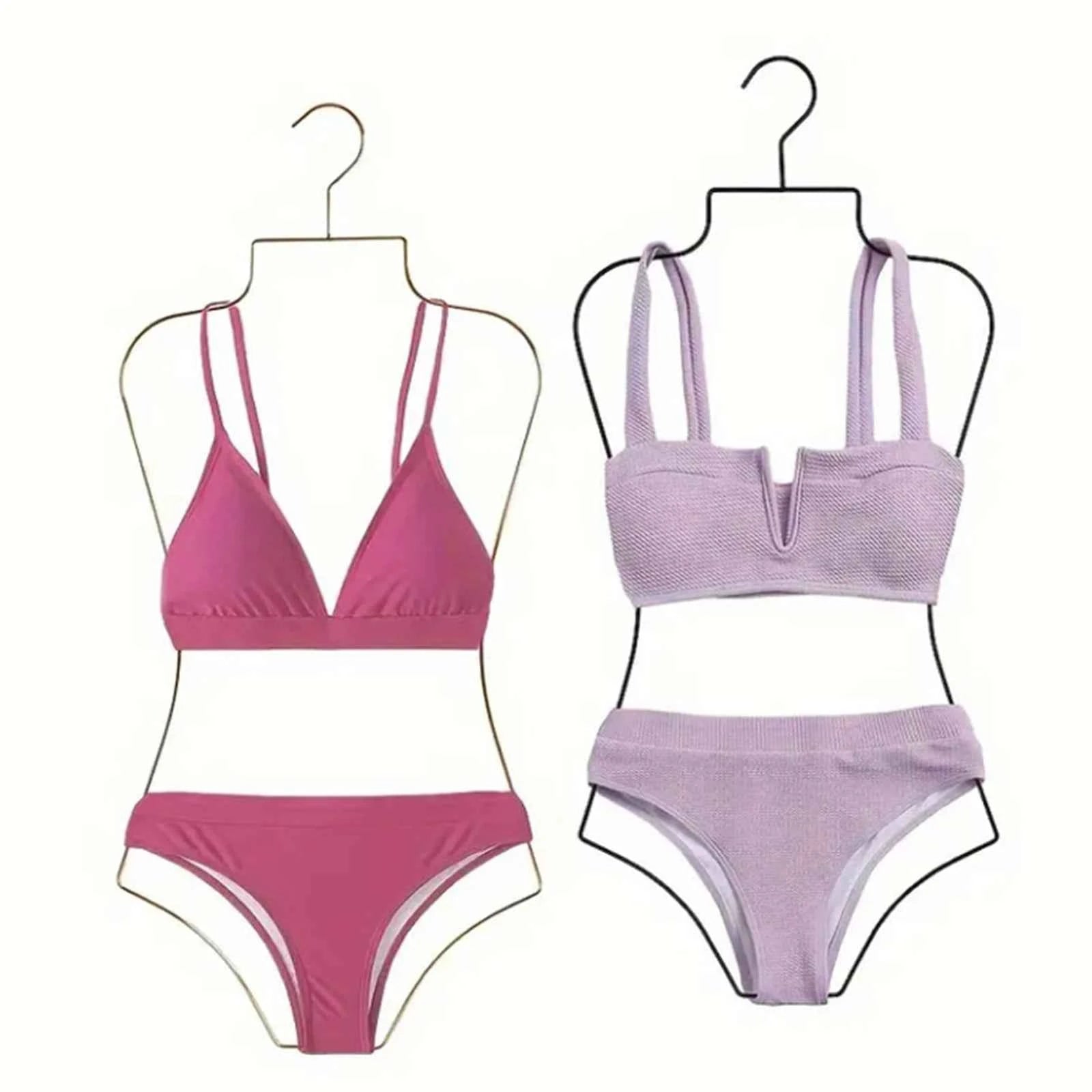 Body Shape Lingerie Hanger Foldable Durable Closet Organizer Swimsuit Hanger for Closet for Stores Boutiques Show Window Bedroom