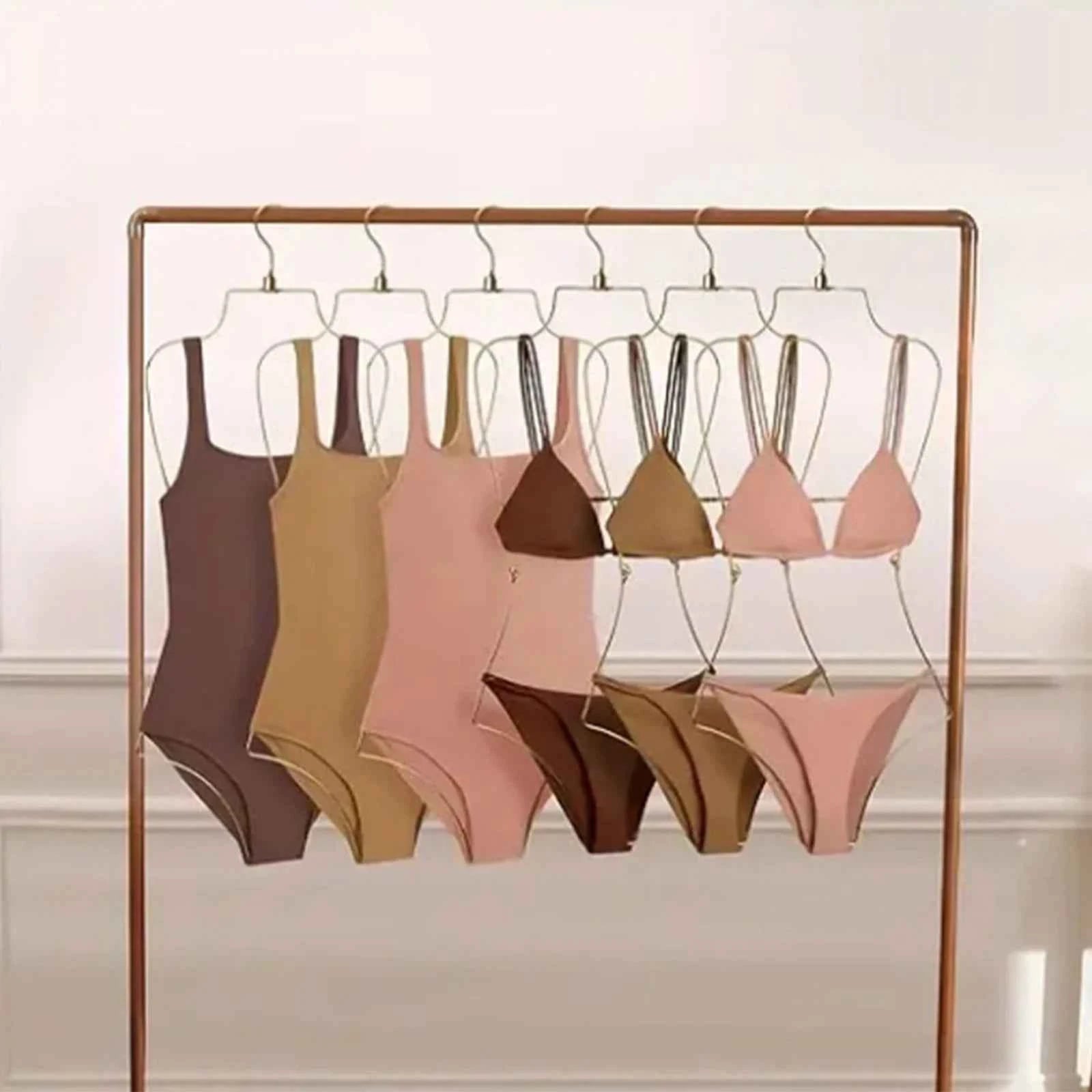 Body Shape Lingerie Hanger Foldable Durable Closet Organizer Swimsuit Hanger for Closet for Stores Boutiques Show Window Bedroom