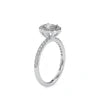 Hot Selling Oval Cut Lab Grown Diamond Engagement Ring High Quality Silver Plated Luxury Jewelry 29 Stones VS-VVS Clarity