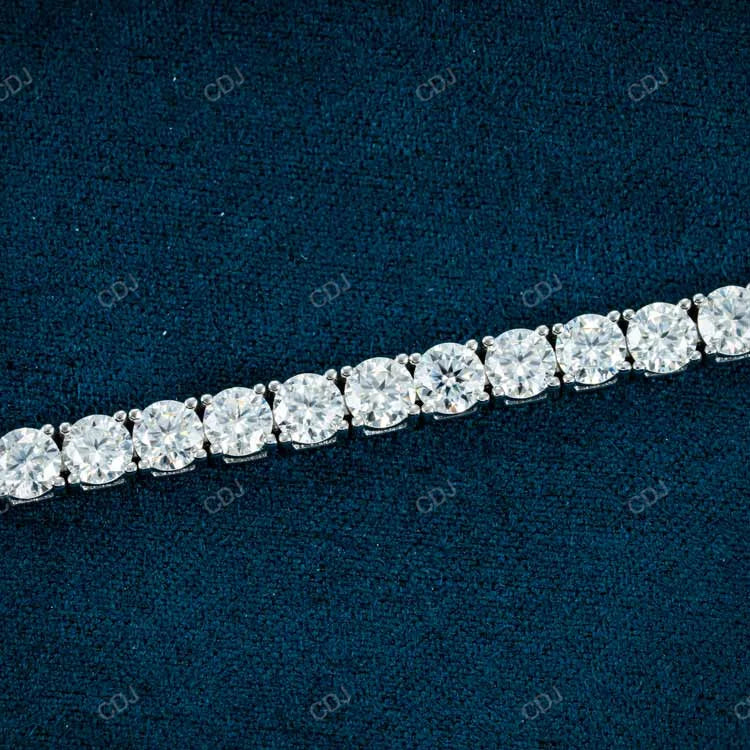 USA Warehouse Local Stock 5mm 7Inch Tennis Bracelet 925 Silver Gold Plated Hip Hop Iced GRA Moissanite Sparkling