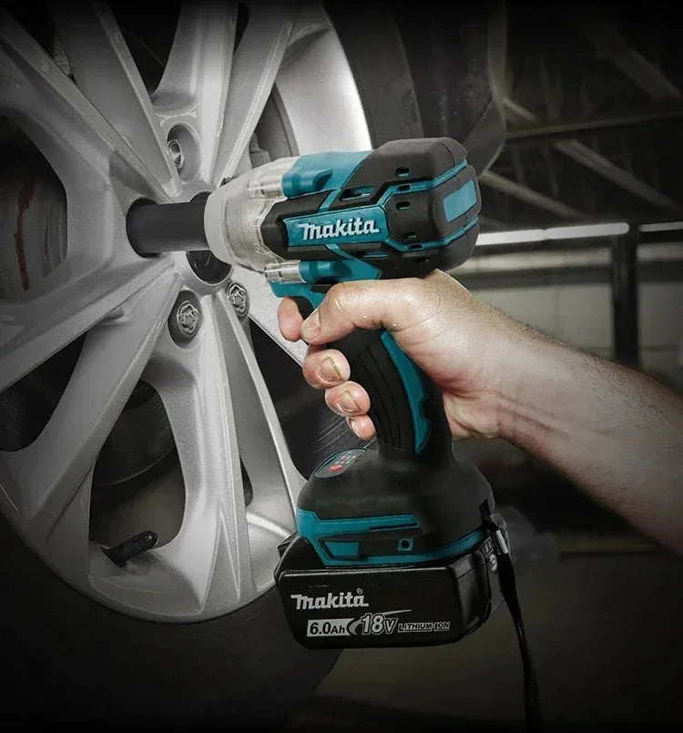 Makita DTW285 high torque impact wrench, wireless rechargeable handheld wrench, 18V lithium battery multifunctional tool