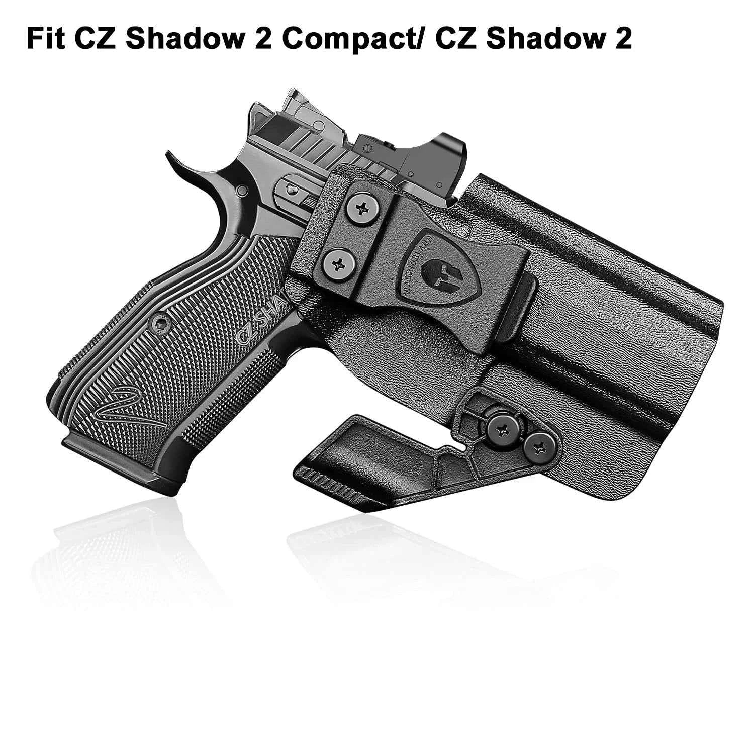 Fit CZ Shadow 2 Compact/ CZ Shadow 2,IWB Kydex Right Holster,Claw,Inside Waistband Conceal Carry,Mounting sight,Lock Click Sound