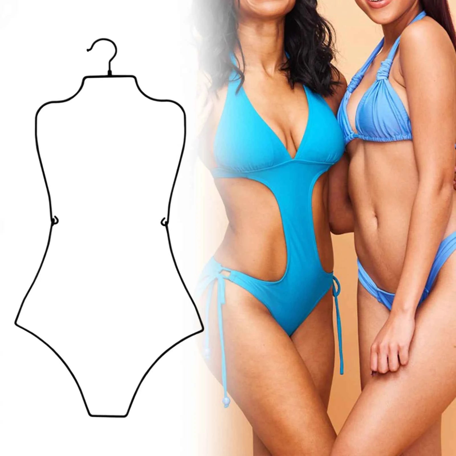 Body Shape Lingerie Hanger Foldable Durable Closet Organizer Swimsuit Hanger for Closet for Stores Boutiques Show Window Bedroom