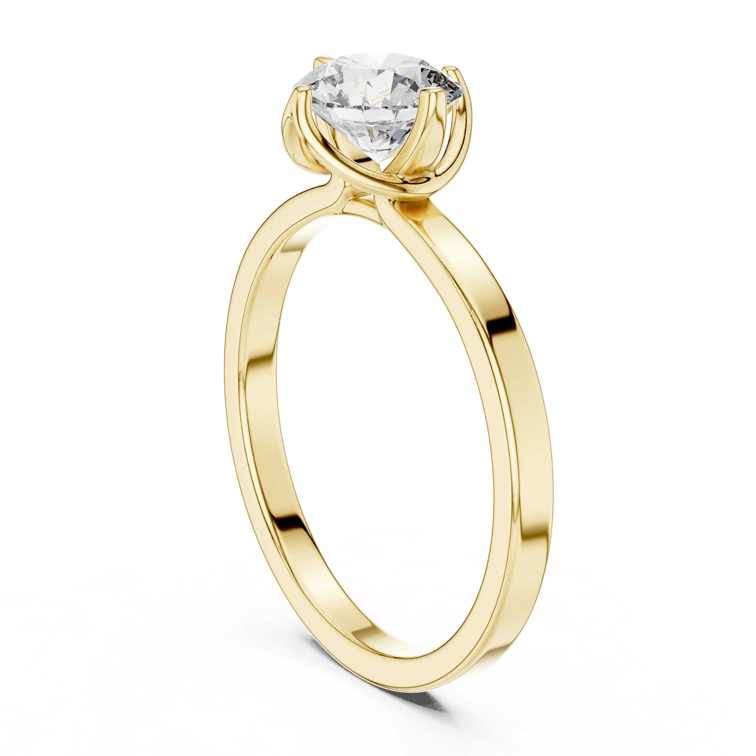 0.25ct Lab Grown Diamond Ring | 18K Gold Wedding Band | EF VS1-2 Grade | 4 Prong Design | Customizable Fine Jewellery Supplier