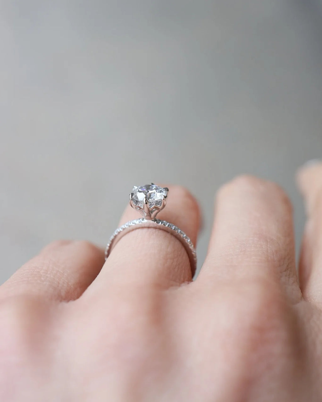Round Cut Moissanite Solitaire Ring 7mm Yellow Gold Plated Engagement Wedding Jewelry For Women Classic Minimal Design Wholesale