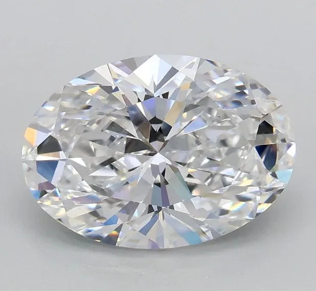 Aniva Oval 5.00 Carats F VVS1 Synthetic White Diamond Loose with Excellent Cut Certified by IGI for Jewelry Making Model OC124