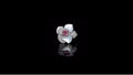 Pink Cushion Cut Original Moissanite Cluster Flowers Ring 925 Sterling Silver Engagement Wedding Gift Charm Jewelry