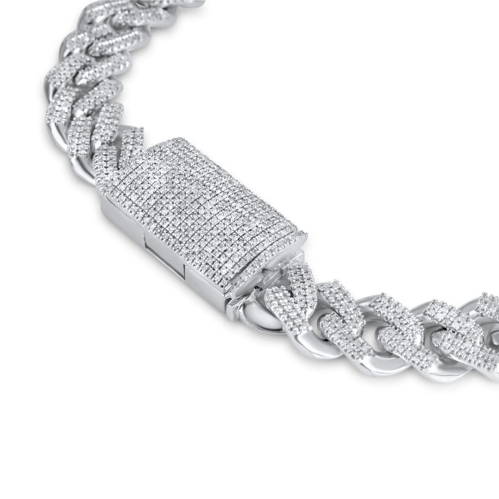 10K/14K Gold Cuban Link Bracelet Men, Lab Grown & Natural Diamond Hip Hop Jewelry Chain Necklace, CVD Custom