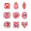 Ratan Jewels CVD Pink Shine Lab Grown Diamond Fancy Light Filled Ethical Hot Loose Diamond IGI 1ct 2ct Rose Cut for Jewelry