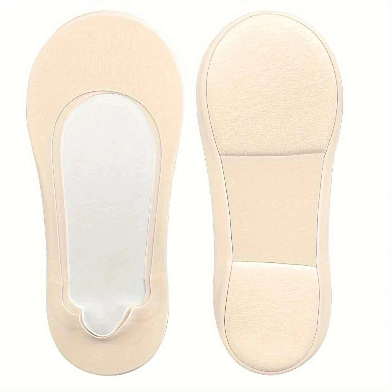 Women's 3D Anti-Slip Low-Cut Boat Socks，Comfortable Invisible Liner Boat Socks, Soft Sponge Cushioning Shock Absorption