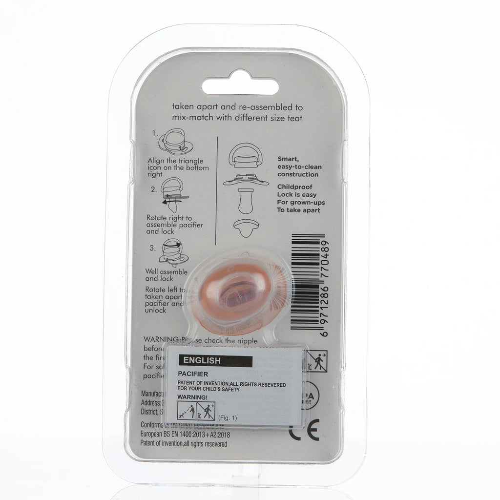 Miyocar Lovely Baby Pacifiers Bring Replacement Nipple (2 Pcs) Includes 6 Different Sized Silicone Teat for Boy Girl all size