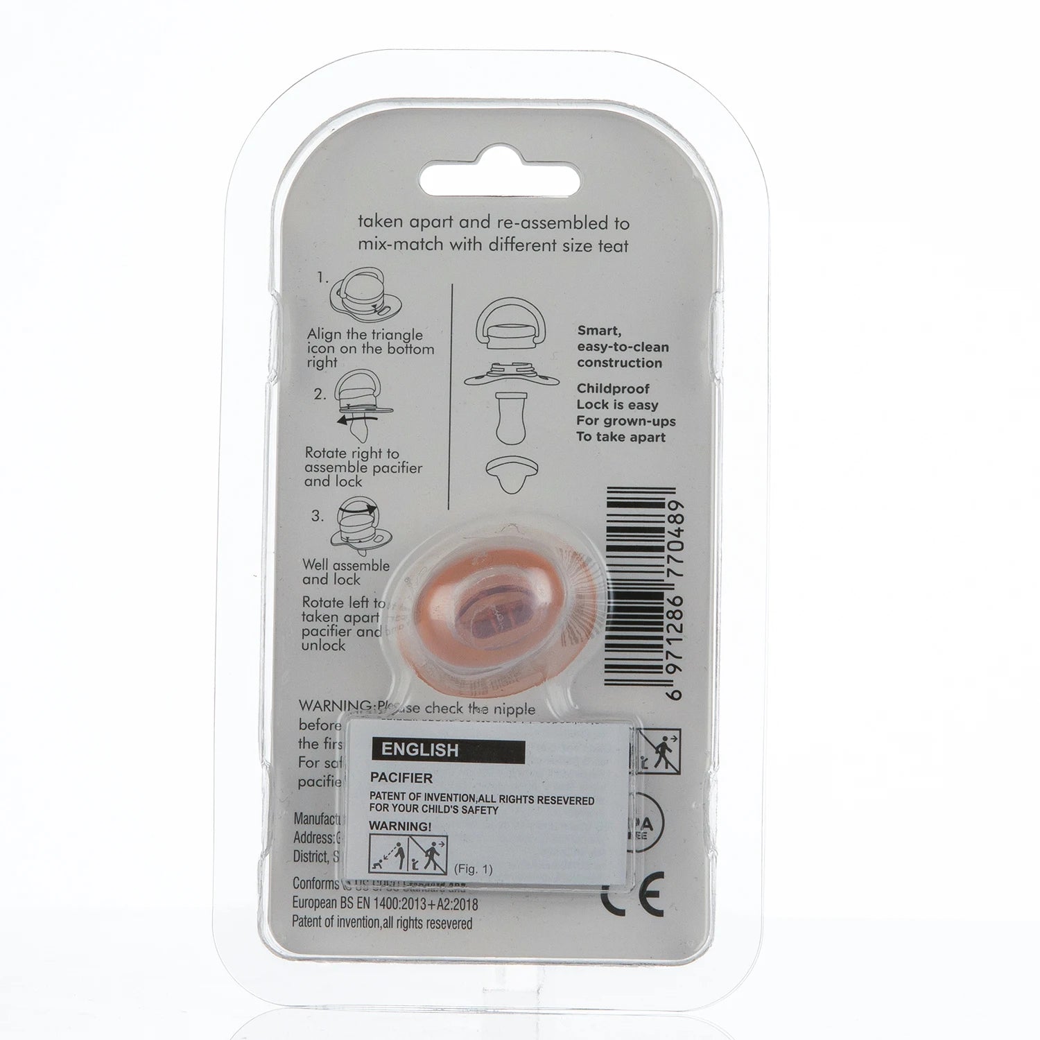 Miyocar Lovely Baby Pacifiers Bring Replacement Nipple (2 Pcs) Includes 6 Different Sized Silicone Teat for Boy Girl all size